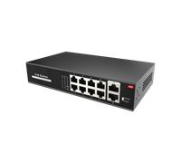 Switch PoE SW1008POE-100-E 8 Puertos + 2 Uplink RJ45 100W