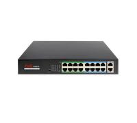 Switch PoE SW1816POE-160-E 16 Puertos + 2 Uplink RJ45 160W