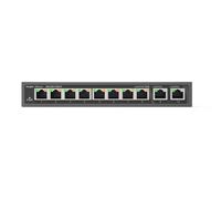 Reyee Interruptor de escritorio RG-ES110D-P no administrado 8 puertos 10/100 2 uplink PoE