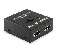 Equip 332723 Interruptor de Video HDMI - Switch de vídeo (HDMI, Negro, China, CE, 50 mm, 20 mm)