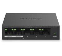 SWITCH NO GESTIONABLE MERCUSYS MS105GP 5P 10/100/1000 DE ESTOS 4P POE+ 65W ETHERNET MINI DESKTOP MS105GP