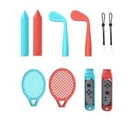 Switch Sports Games - Paquete de accesorios para Nintendo Switch 2 (2025), paquete de fiesta familiar 10 en 1 para Switch 2, kit de accesorios con raquetas de tenis, palos de golf, espadas Chambara