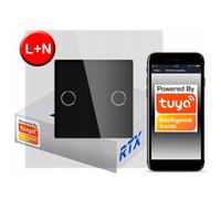 Switch Tactil 2 Circuitos ZigBee TUYA RTX SH# L+N