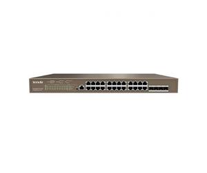 Switch tenda 24 puertos gigabit ethernet 10 - 100 - 1000 (TEG5328P-24-410W)