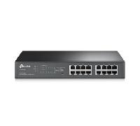 TP-Link TL-SG1016PE Gigabit PoE Switch de 16 Puertos (Smart Smart Managed, 110W 8-PoE Puertos, Plus no Gestionado, Plug and Play, Escritorio, Montaje en Bastidor, Metal, Vida útil)