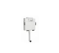 SWITCH Unisan cisterna de doble descarga para inodoro alta 51x12 cm sistema eficiente de ahorro de agua - Placa en cromo blanco SQUARE