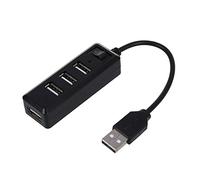 Switch USB 2.0 4 puertos High Super Speed Hub On Off LED for PC Laptop