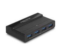 Switch USB DeLock 4 puertos 5 Gbps modelo 88066 doble host botones LED