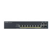 Zyxel Switch PoE+ inteligente de 8 puertos Ethernet Gigabit con 130 vatios y 2 puertos combo Gigabit y modo Cloud híbrido [GS1920-8HPv2]