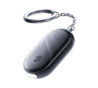 SwitchBot Alarma de Seguridad Personal, 130dB Sirena con Luz LED Estroboscópica, Llavero de Autodefensa IP65 con Alertas de Ubicación, Ideal para Mujeres, Niños y Ancianos, Negro