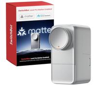 SwitchBot Cerradura Inteligente WiFi Pro con Batería Recargable, Matter Over WiFi, Cerradura Electrónica, Instalación Rápida en Cerraduras Existentes, Compatible con Apple Home, Alexa, Google Home