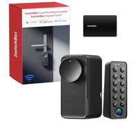 SwitchBot Cerradura Inteligente WiFi Pro con Teclado Táctil, Matter Over WiFi, Cerradura Electrónica con Batería Recargable, Desbloqueo vía App, Huella Digital, Alexa, Google, Compatible Apple Home