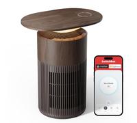 SwitchBot Purificador De Aire Con App Y Luz Nocturna, CADR 400m³/h Hasta 83㎡, Filtro HEPA Elimina 99.97% De Moho, Polvo, Polen, Modo Sueño 20dB, Modo Mascotas Para Familias Con Animales, Color nogal