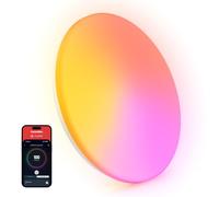 SwitchBot RGBICWW Plafon LED Techo 37,6cm, Lámpara Techo con certificación Matter 3200LM, 2700K-6500K, LED Plafón Compatible con Apple Home, Alexa, CRI 90+, Luz Interior para Salón, Dormitorio, Cocina