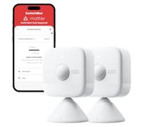 SwitchBot Sensor de Movimiento Inteligente de Radar mmWave, Sensor de Presencia Bluetooth con detección dinámica, Funciona con Alexa, HomeKit y Apple Home a través de Hub (Sensores × 2)