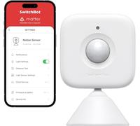SwitchBot Sensor de Movimiento Inteligente, Sistema de Seguridad inalámbrico para el hogar, Alerta de Detector de Movimiento con Sensor infrarrojo pasivo, añade SwitchBot Hub Compatible con Alexa