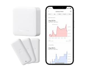 SwitchBot Smart Bundle - Termómetro higrómetro y hub mini (3 unidades)