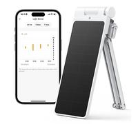 SwitchBot Solar Panel Charger voor Curtain 3 - Prestatie-upgrade, Gemakkelijk in gebruik, Ondersteuning voor opladen bij weinig licht, Slim zonnepaneel voor SwitchBot Curtain 3 Rod/U Rail