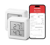 SwitchBot Termómetro higrómetro interior, higrómetro digital Bluetooth termohigrómetro con aplicación, punto de rocío/VPD/sensor de humedad absoluto, higrómetro Bluetooth 2