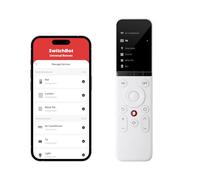 SwitchBot Universal Remote Control con App Adaptable, Control Remoto Inteligente Todo-en-Uno, Control de Aparatos IR/Bluetooth, Compatible con TV/AC/Apple TV/Fire TV/SwitchBots y Más (Requiere Hub 2)