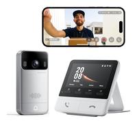 SwitchBot Videoportero con Pantalla a color de 4,3 pulgadas, 2K Timbre con Camara Exterior sin Suscripción, Audio Bidireccional, Detección de Movimiento, Comunicación Inalámbrica, Compatible con Alexa