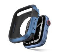 SwitchEasy Funda de Aluminio de Grado aeronáutico para Apple Watch Series 9/8/7 de 45 mm, Carcasa de Aluminio y Funda para iWatch con Capa Que Absorbe los Golpes, Odyssey/Azul Moderno