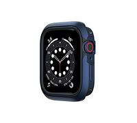 SwitchEasy Odyssey - Funda compatible con Apple Watch Series 6/SE/5/4 de 44 mm, metal + TPU 2 en 1, antiarañazos, protección a prueba de golpes, azul espacial