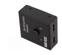 Switcher 2 puertos, adaptador divisor bidireccional 2 en 1, soporta resolución 4K para PS4, TV Box, monitor y otros dispositivos