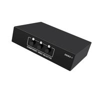 Switchers Component - Dispositivo para compartir video, 3 entradas, 1 salida, ahorro de espacio, equipo de estudio, fácil instalación, conmutador de video