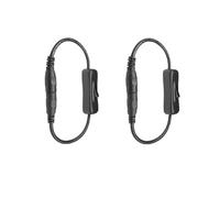 Switian 2 Pack DC 5.5mm x 2.5mm Cable de conmutación macho a hembra, Kangping para cámara de vigilancia CCTV LED