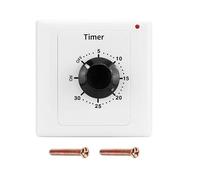 Switian - Interruptor temporizador mecánico de alta potencia, control de cuenta atrás, CA 220 V, 15 A, 30 minutos