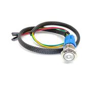 Switian PC Power Reset Switch Computer Power Button Cable LED Cable Wire Kit Montaje para Computadora (Azul/19mm/60cm)