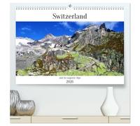 Switzerland and its majestic Alps (High Quality Premium Wall Calendar 2026 DIN A2 landscape),CALVENDO 12 Month Wall Calendar: Fascinating photos of impressive mountains and landscapes