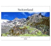 Switzerland and its majestic Alps (Wall Calendar 2026 DIN A3 landscape), CALVENDO 12 Month Wall Calendar: Fascinating photos of impressive mountains and landscapes