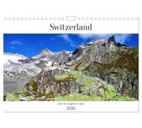 Switzerland and its majestic Alps (Wall Calendar 2026 DIN A4 landscape), CALVENDO 12 Month Wall Calendar: Fascinating photos of impressive mountains and landscapes