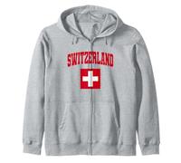 Switzerland Bandera de Suiza Orgullosos Aficionados Suizos Sudadera con Capucha