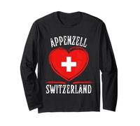 Switzerland Flag Heart Appenzell City Manga Larga