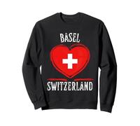 Switzerland Flag Heart Basel City Sudadera