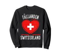 Switzerland Flag Heart Fällanden City Sudadera