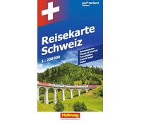 Switzerland: Mit besonders praktischem Falzsystem. Ost- und Westteil der Schweiz separat aufschlagbar. Reiseinfo (Grand Tour of Switzerland)