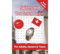 Switzerland Word Search Puzzle: 50+ Puzzles Word Search Easy to Read about Switzerland and More | 6x9 inches, 110 pages | Gift for Switzerland, Countries & Traveling Lover