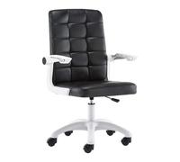 Swivel Desk Chair Swivel Desk Chair High Back Ergonomic Design Executive Chair, Comfy Swivel Desk Chair with Flip up Arms, Home Office Chair for Bedroom, Height Adjustable for Home Office Chair