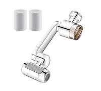 Swivel Faucet Extender - 4 Mode Rotating for Water Spray | Upward Mist with Adjustable Stream Kitchen and Bathroom, Easy Install Accessory for Face Washing Dish Cleaning Home Dorm Rental
