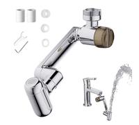 Swivel Faucet Extender, 4 Water Modes Sprayer, 1080 Degree Adjustable Twist Extension, Compact Size for Kitchen, Filter Feature, Household Utility Category, Extender for Bathroom Shower Hotel Dorm