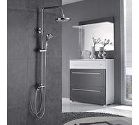 Swivel Shower Column Shower Set with Hand Shower and Rain Shower Head