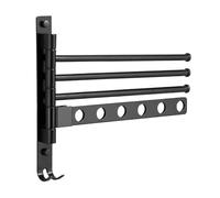 Swivel Towel Rack, Arm Wall Mounted Towel Organizer, 12.8x11.97 Inches Swing out Bathroom Hanger for Laundry Room Shower Balcony Gym Dorm Salon Kitchen Storage, Easy to Install