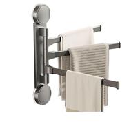 Swivel Towel Rack, Suction Cup Towel Holder, Towel Hanging Rod, Bathroom Towel Rack, Kitchen Towel Holder, Hotel Towel Rack, Balcony Towel Hanger, Laundry Towel Rack, Suction Cup Towel Holder For Bath