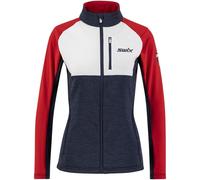 SWIX Infinity Midlayer Jacket W - Mujer - Blanco / Azul / Rojo - talla L- modelo 2024