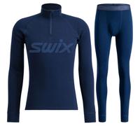 Swix RaceX Merino Half Zip/Pants Set, Hombre, Azul marino