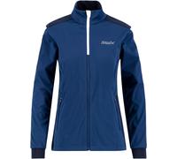 Swix - Ropa de esquí nórdico mujer - Cross Jacket W Estate Blue/White de Softshell - Talla M - Azul Azul M